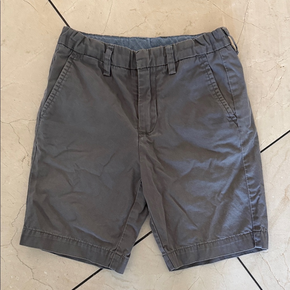 Crewcuts Men's Charcoal Flat Front Shorts